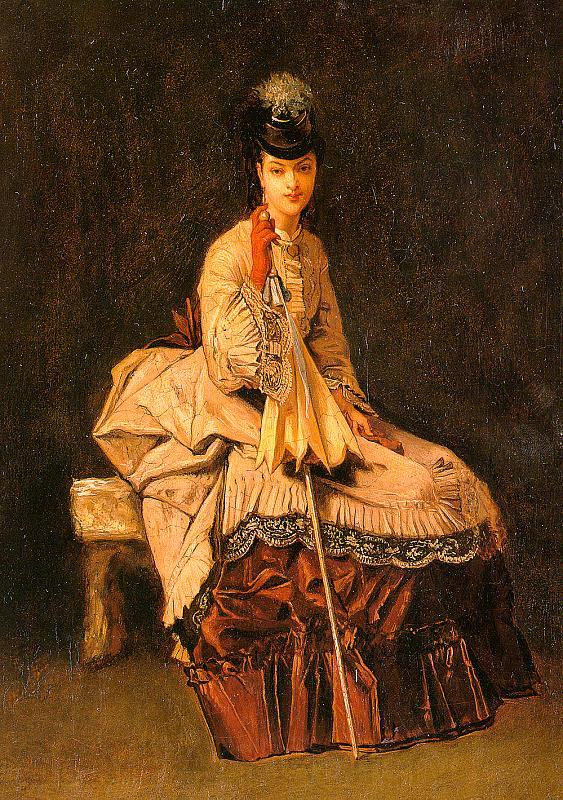  Jules-Adolphe Goupil Lady Seated Norge oil painting art